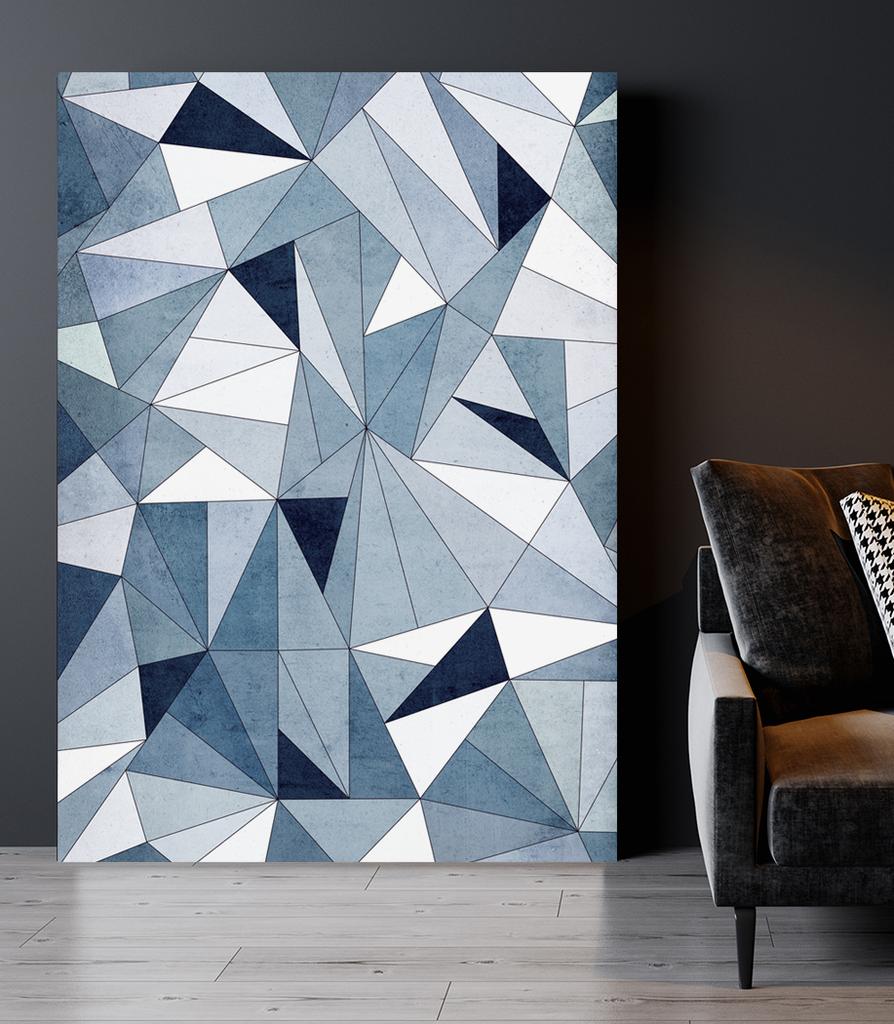 Poster Triangles Abstract Geometry