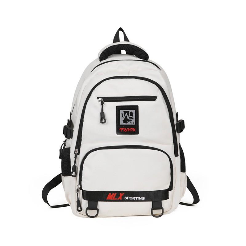 Lightweight Nylon School Backpack Teens - Minimalist Design Breathable Ergonomic Shoulder Straps Durable Travel Bag