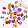 30pcs Mixed Resin Colorful Beautiful Beetle Flat Back Rhinestones Nail Art  Applique DIY Wedding Scrapbook Jewelry Making
