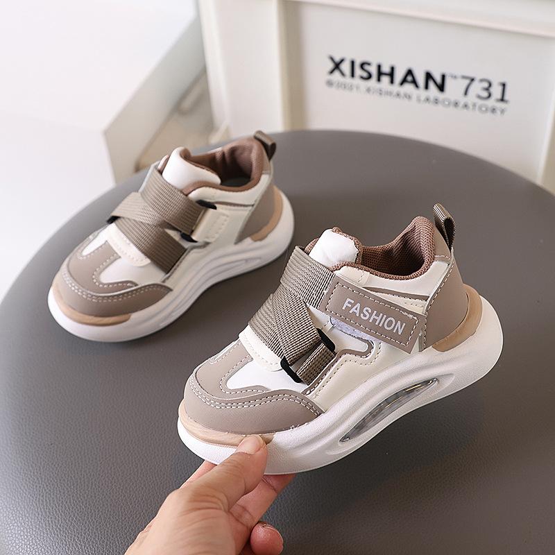 Kids Shoes Leather Sneakers 2025 New Autumn Boys Girls Casual Shoes Children Anti Slip Running Shoes Lightweight Skate Shoe