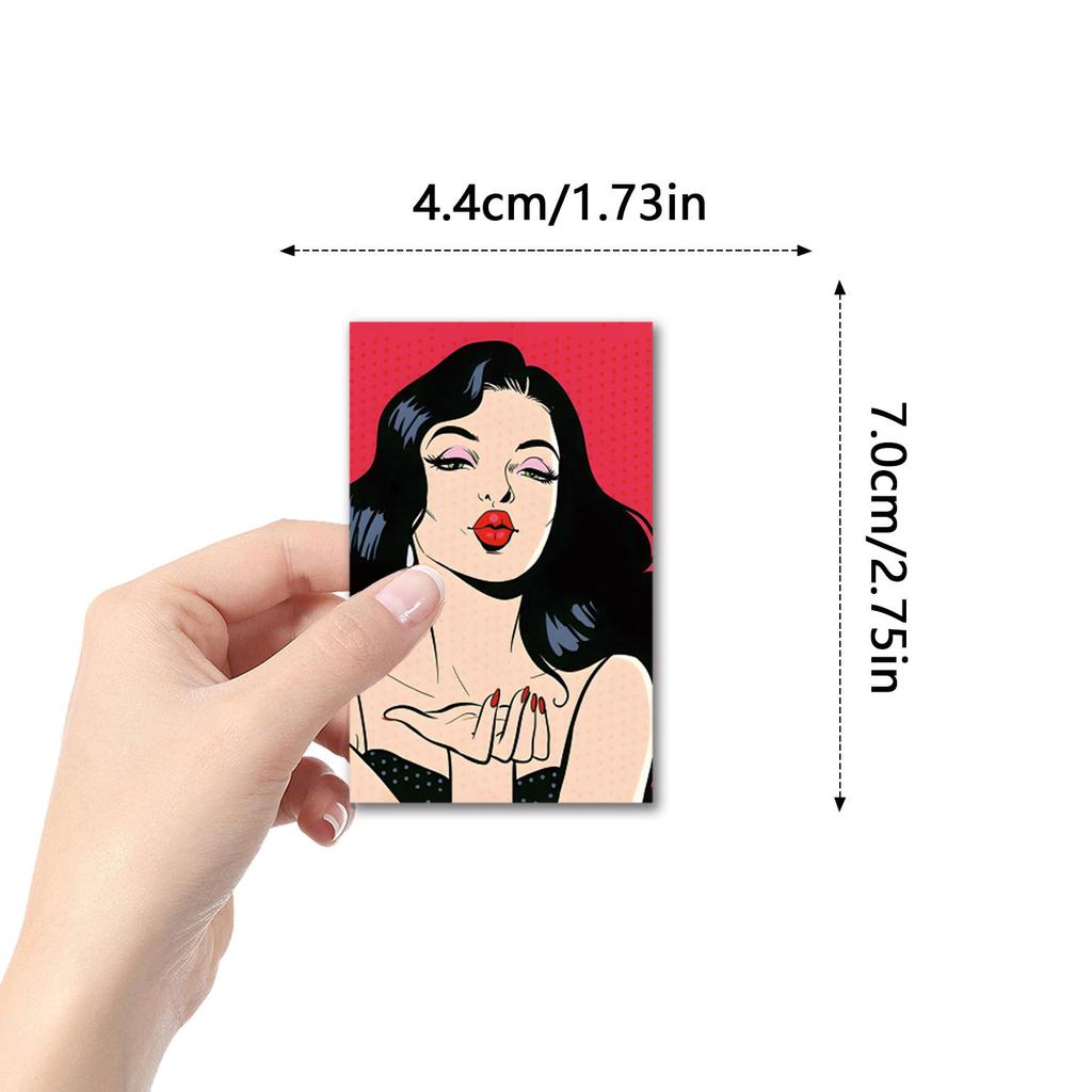 50 European and American Sexy Beauties Graffiti Stickers Decorative Scooter Water Cup Helmet Waterproof Stickers