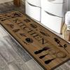 1Pcs Anti Fatigue Kitchen Rugs, Vintage Wood Print Waterproof Non-Slip Thick Cushioned Kitchen Mat Heavy Duty Comfort Standing Mat for Kitchen
