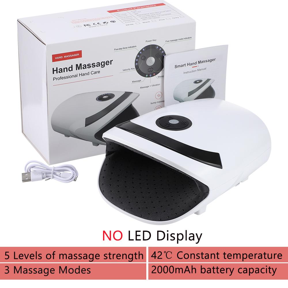 Electric Hand Massager with 5 Levels Air Compression Heat Palm Finger Massage Machine for Arthritis Finger Numbness Hand Relax