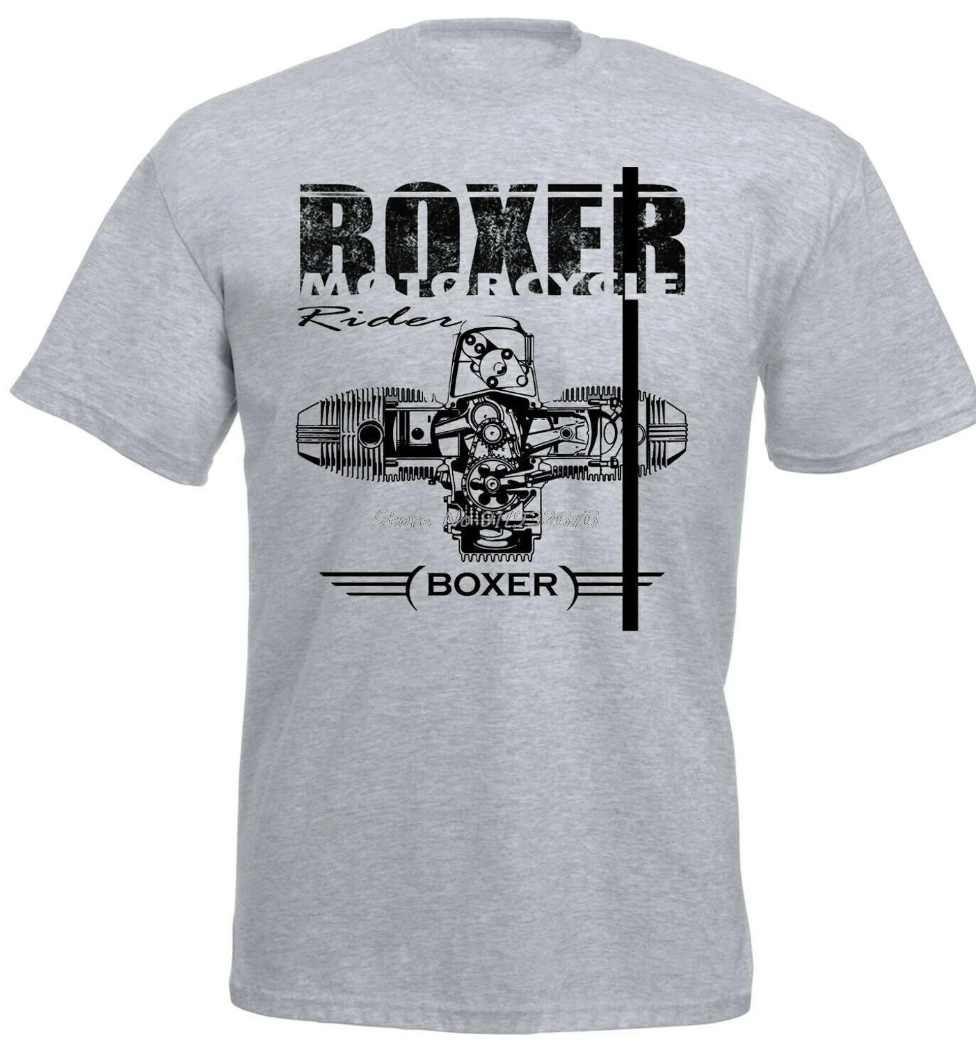 

Футболка Boxer Motorcycle Engine Motorrad Racing, модная повседневная футболка с коротким рукавом для мужчин, хлопковая футболка в уличном стиле в стиле Харадзюку 4XL