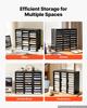 Wood Literature Organizer 27 Compartments Office Mailboxes Black, Countertop Literature Sorter for Files Documents Papers, with Adjustable Shelves,