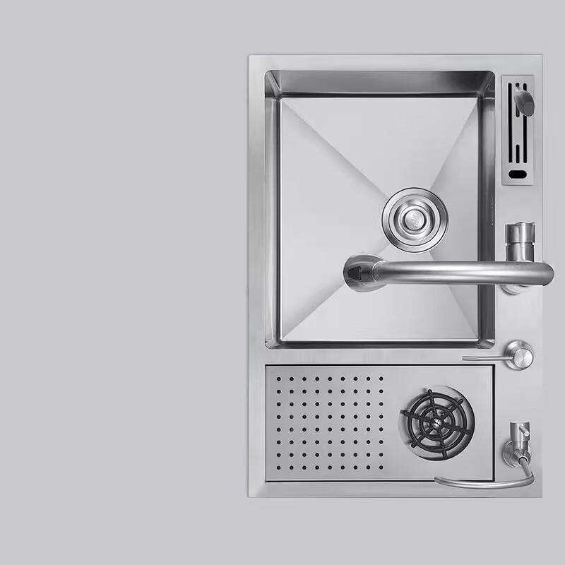 Diannan Stainless Steel Kitchen Sink Glass Rinser with Faucet