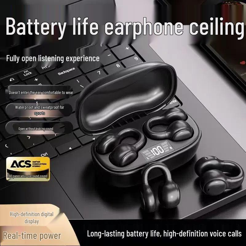 Junyi Bird 2025 Open-Ear Bone Conduction Bluetooth Sports Headphones with Noise Cancellation