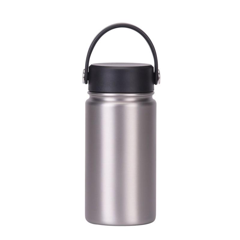 350ml Stainless Steel Vacuum Insulated Sports Water Bottle With Carry Loop 316 Inner Liner Leakproof Flip Cap