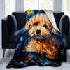 1pc Cute Dog Blanket  Soft Throw for Room Decor, Perfect Gift, Living Room, Travel, Camping, Car Blankets