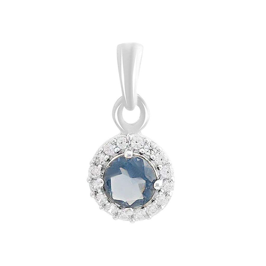 Silver Pendant with Nano Tanzanite 1.587ct (2157267)