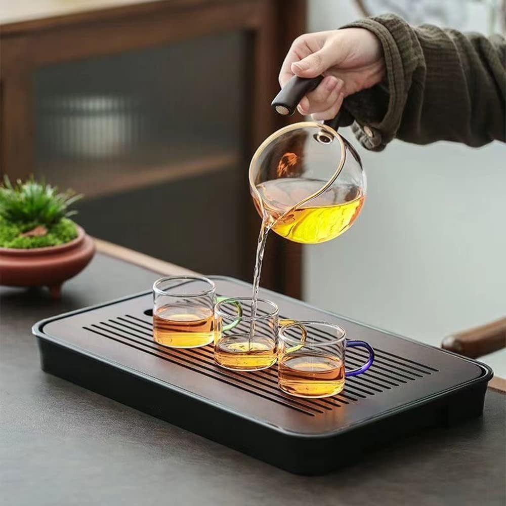 High Borosilicate Glass Semi-Automatic Teapot Set Magnetic Teapot Suit  Kitchen