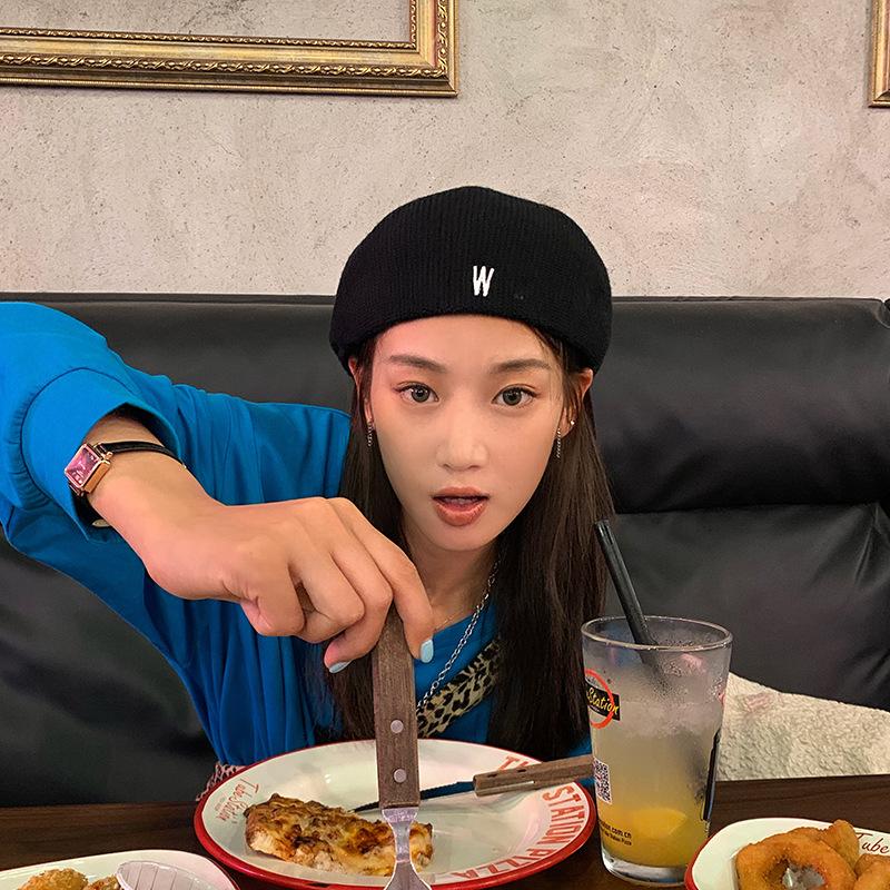 Vintage feminino menina boina artista francês lã quente outono gorro chapéu casual ao ar livre boina chapéus pintor lazer elegante senhora inverno bonés