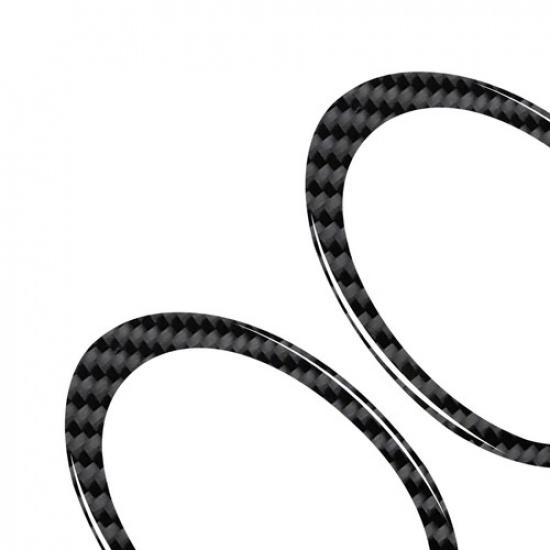 Car Inner Door Handle Frame Carbon Fiber Trim Sticker For Honda CR-Z 2011-2016