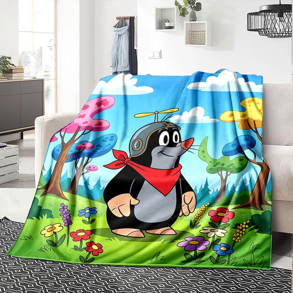 1pc Garden Bugs Bees Flannel Blanket,Ultra Soft Warm Plush Throw for Home Bedroom Bed Sofa Cover Camping Picnic Gift Y7246