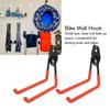 Garage Hooks Orange Metal Storage Heavy Duty Wall Hooks for Bikes Warehouse Balcony Garage Storage Tool Hangers