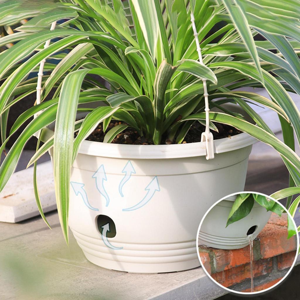 Watering Flower Planter Hanging Modern Design Chlorophytum Pot Plant Double for
