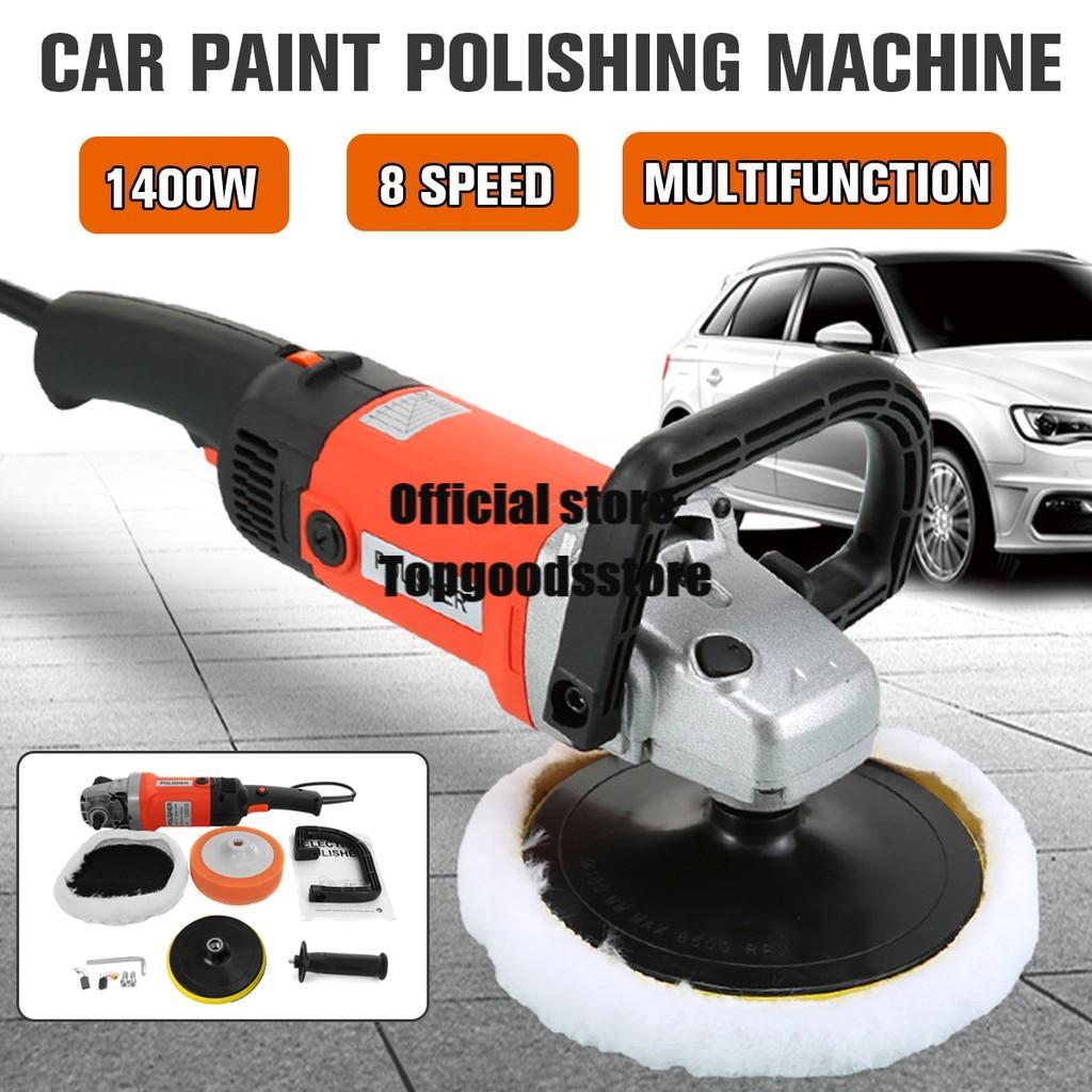 8 Speed Electric Car Polisher Sander Buffer Polishing Machine Kit 1400w 220V