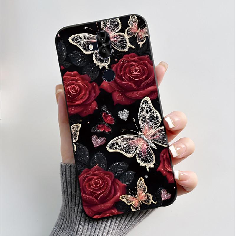 Luxury Fashion Flower For Asus Zenfone 5 Lite ZC600KL 5Q ZC600KL X017DA Silicone Phone Case Protective Back Shell Soft TPU Cover