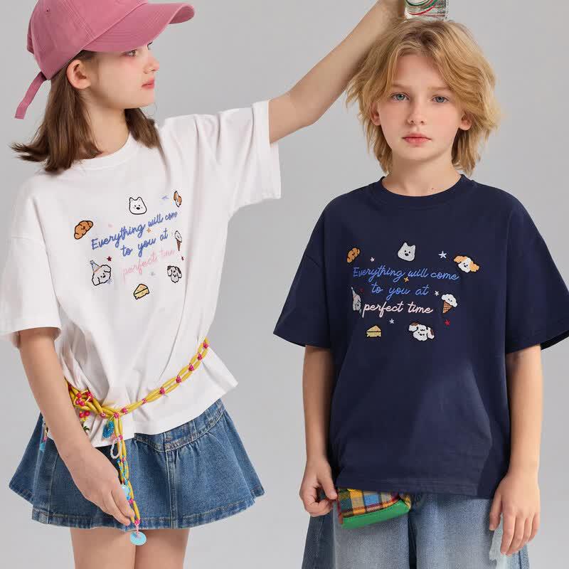 Zhimu Kids' 7A Anti-Bacterial Cotton T-Shirt