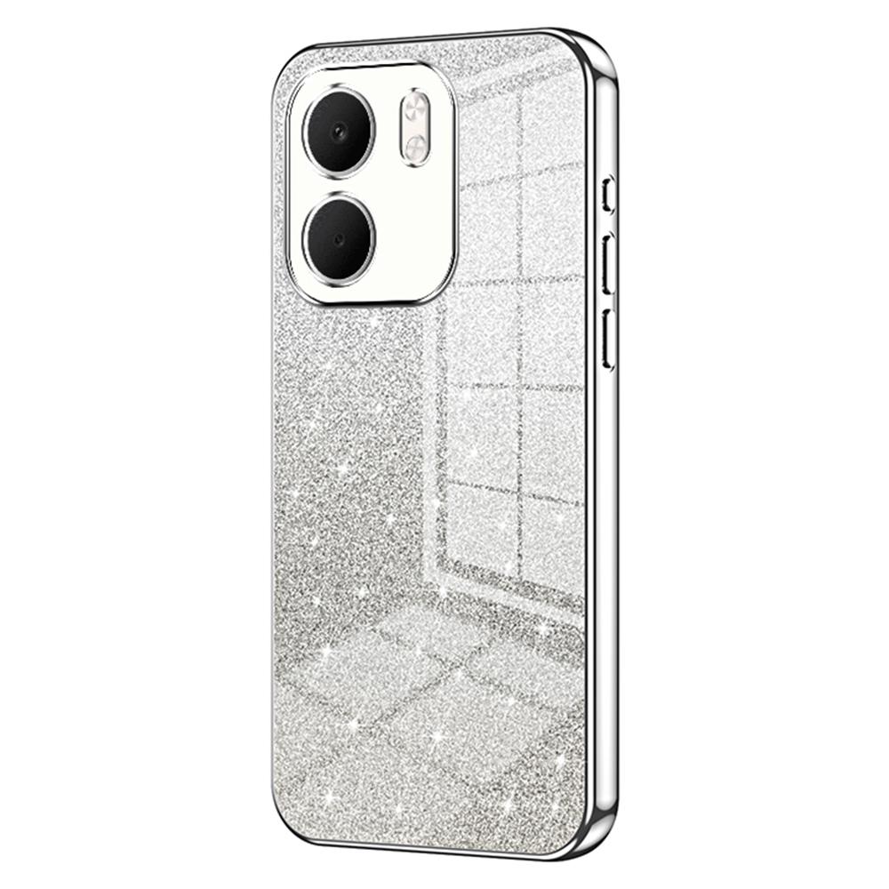 Pro Oppo A5x 5G Pouzdro Elektroplating Gradient Třpytivé TPU Kryt na telefon
