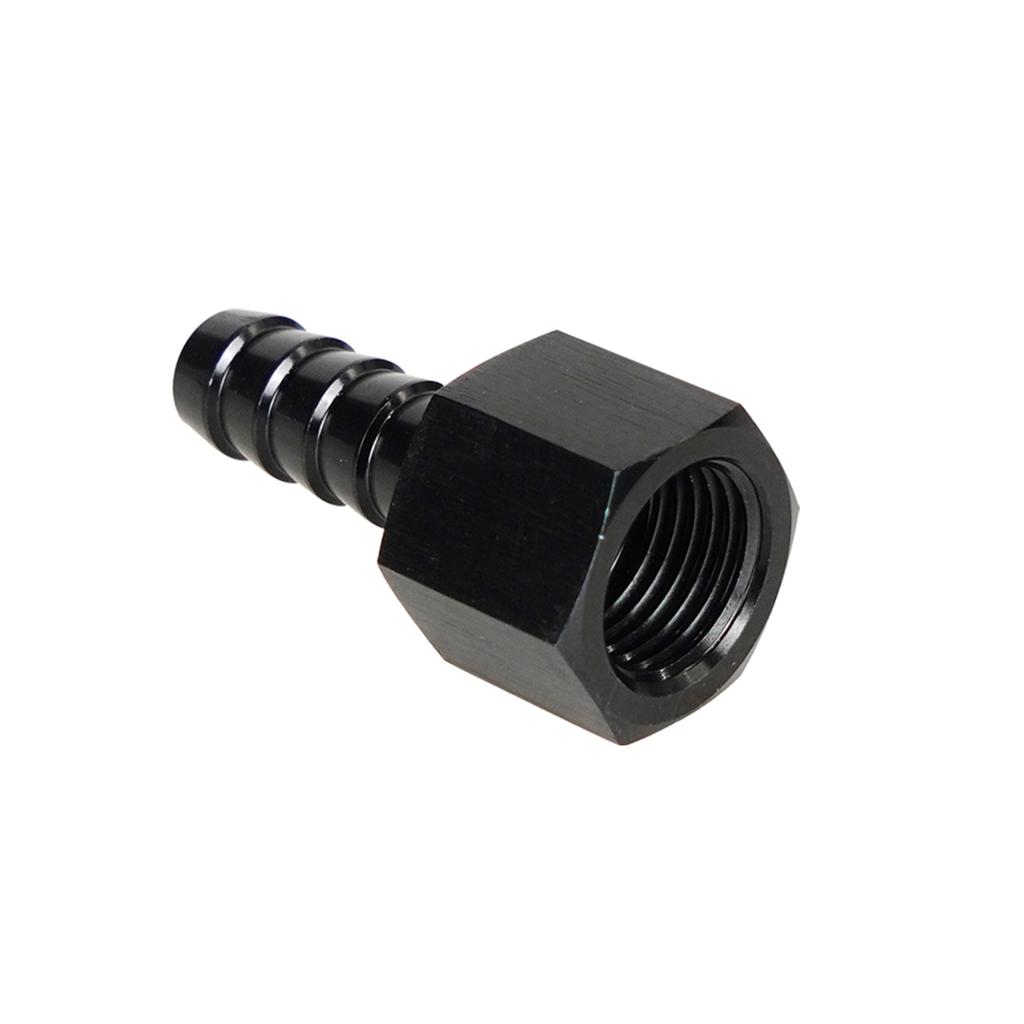 8AN Straight Swivel Hose End Fitting, Aluminum Anodized 8AN Female To 3/8'' Barb Hose Fitting