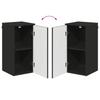 Bathroom Furniture Set 5 Pcs Black Engineered Wood & Metal