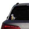 Funny Cute Pit Bull Dog Car Body Window Sticker Water-resistant Vinyl Decal Automobiles Styling Decoration Sticker Accessories