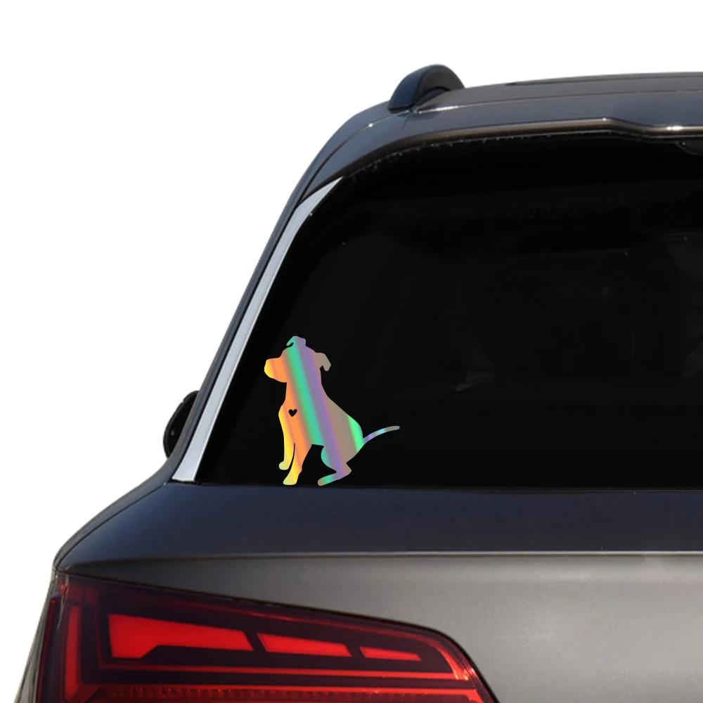 Funny Cute Pit Bull Dog Car Vehicles Body Window Vinyl Sticker Water-resistant Decals Automobiles Styling Decoration Accessories