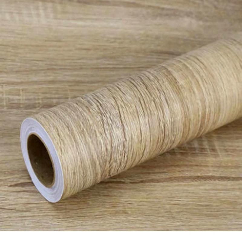 

ПВХ наклейки с текстурой дерева для шкафа, стола, мебели, водонепроницаемые самоклеящиеся обои, домашний декор, papel de parede 40x100cm