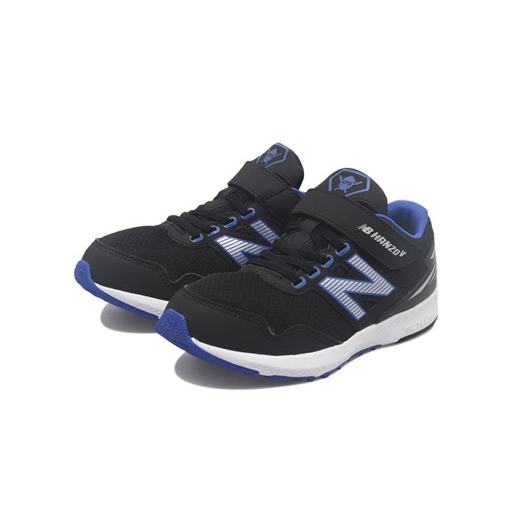 New Balance NB Hanzo V K1 Textile, Synthetic Leather Low top Kids' Running Shoes Black Blue Children Aged 3 7 Years Old PXHANVK1