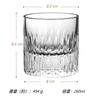Crystal Rock Glass, Whiskey Glass, Hand-Engraved, 260ml, Thick Base Design, Wooden Box, Gift Set