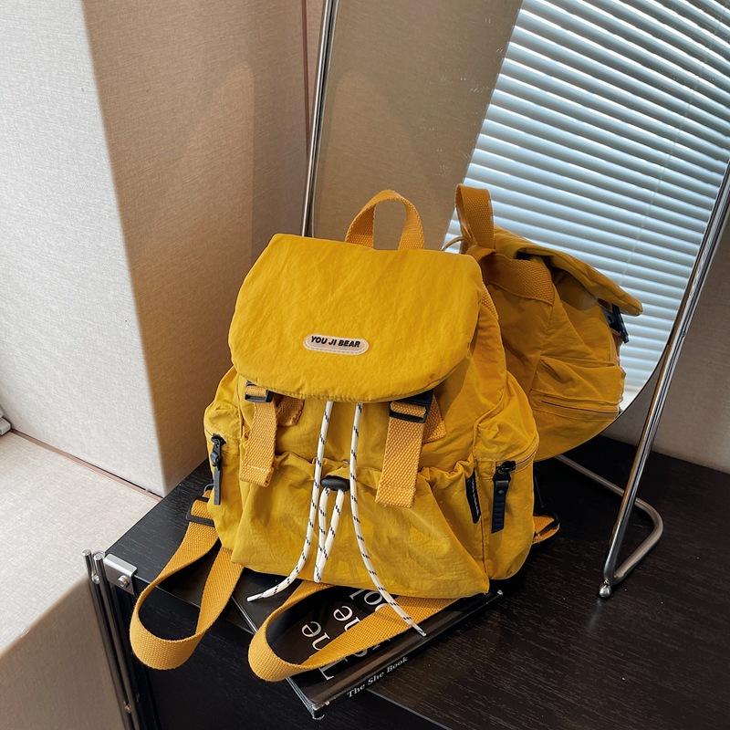 

Легкий классный рюкзак женский новый модный универсальный школьный рюкзак для студенток колледжа, дорожный рюкзак, ручная сумка жёлтый