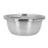 Multifunctional 201 Stainless Steel Grater Basin 3 In 1 Grater Strainer with Drain Basket Salad Maker Bowl