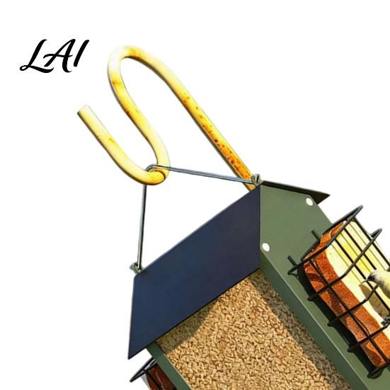 Large Capacity Bird Feeder Metal Suet Feeder Hanging with Cage Easy to Clean House Shaped Wild for Outdoors Garden Yard Decor Outside