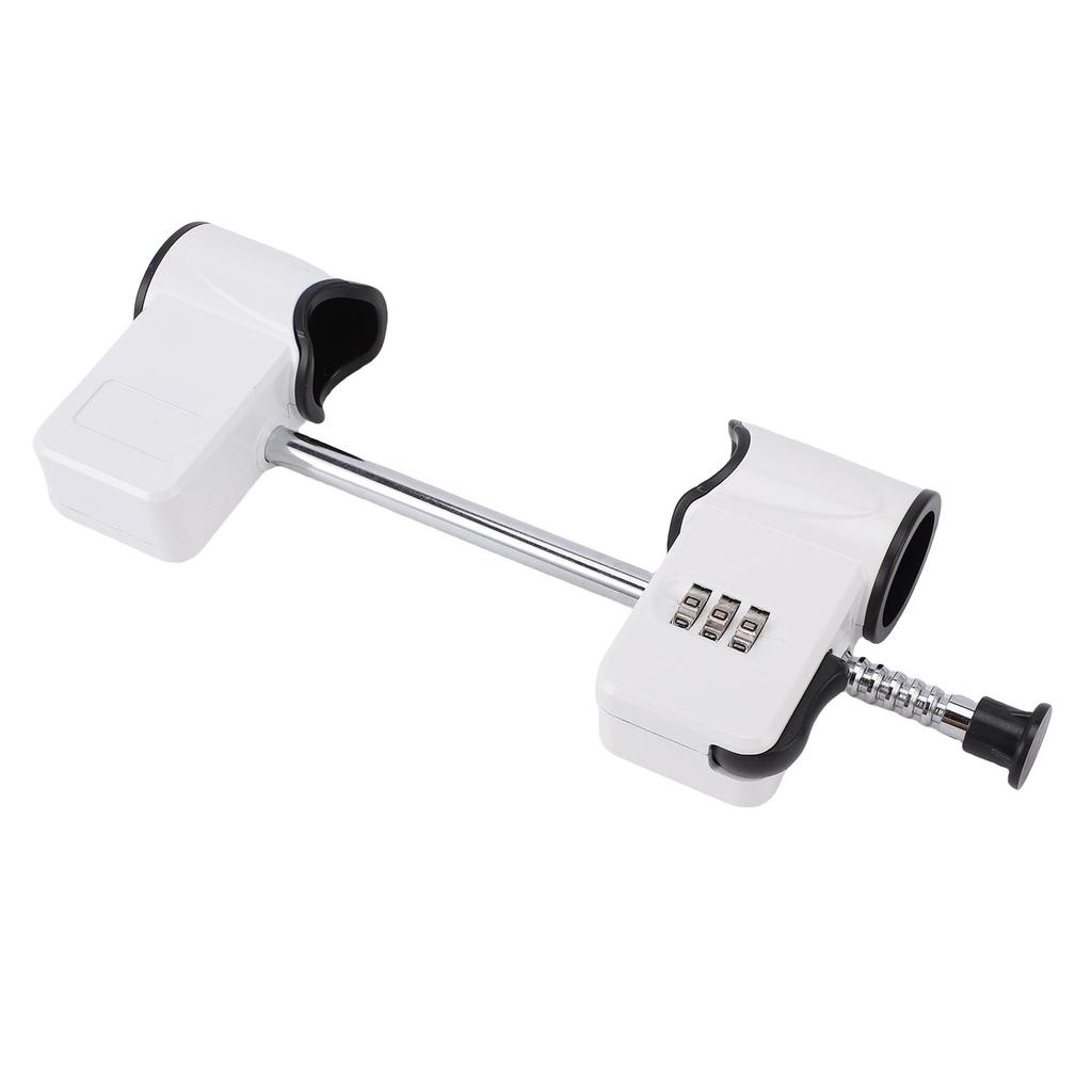 Double Door Code Lock 3 Digit Password Retractable Rod Alloy Steel French Door Lockout Device for Home