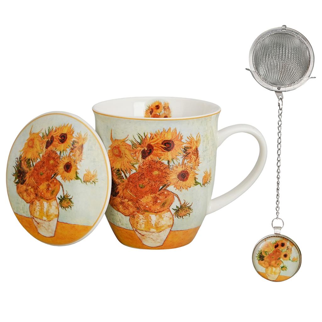 Kubek Z Zaparzaczem I Zawieszka Sunflowers Van Gogh 400 Ml