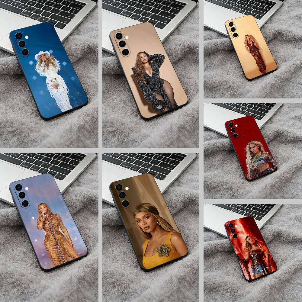 pop diva-B-eyoncé Phone Case For Samsung Galaxy A73,A71 A72,A70,A53,A52,A51,Soft Silicone Black Cover