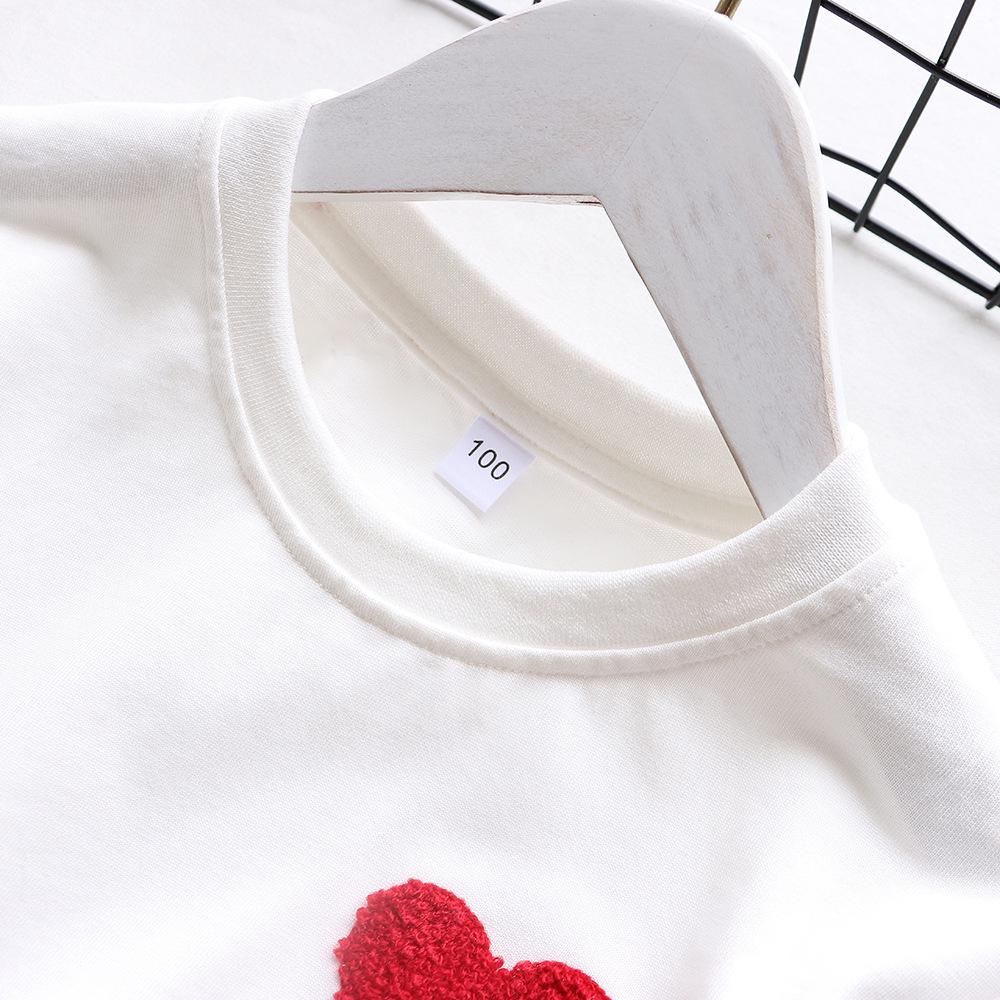 2025 Spring/Summer Year of the Tiger Family Outfits: Parent-Child Sets, Baby 100 Days Photos, Heart Embroidery for Mother-Daughter/Son