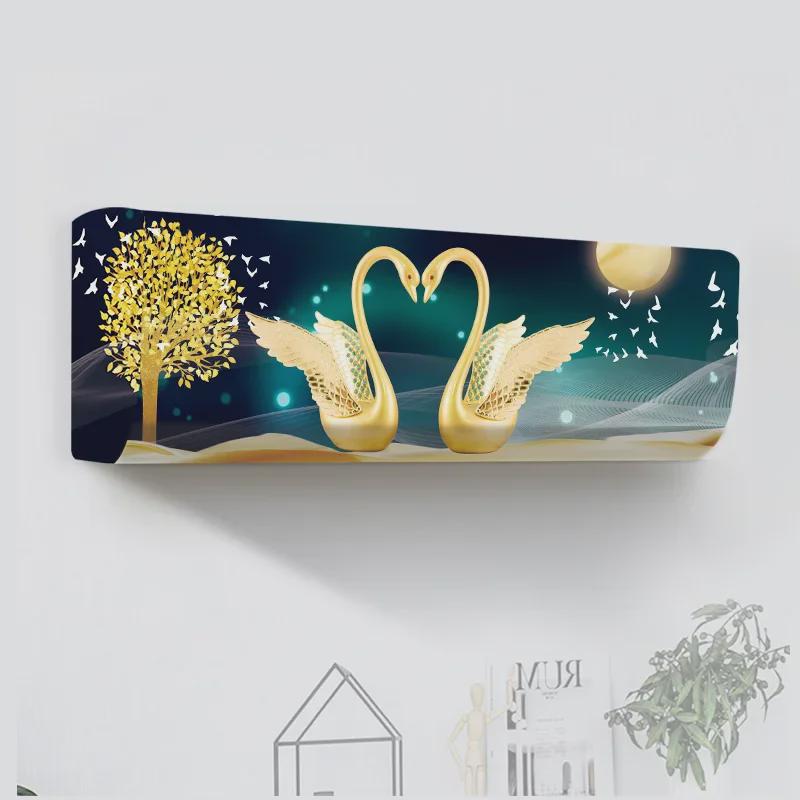 Универсальный мультяшный чехол для кондиционера воздуха Моющиеся и эластичные для спальни Universal Hanging AC Cover 990₽