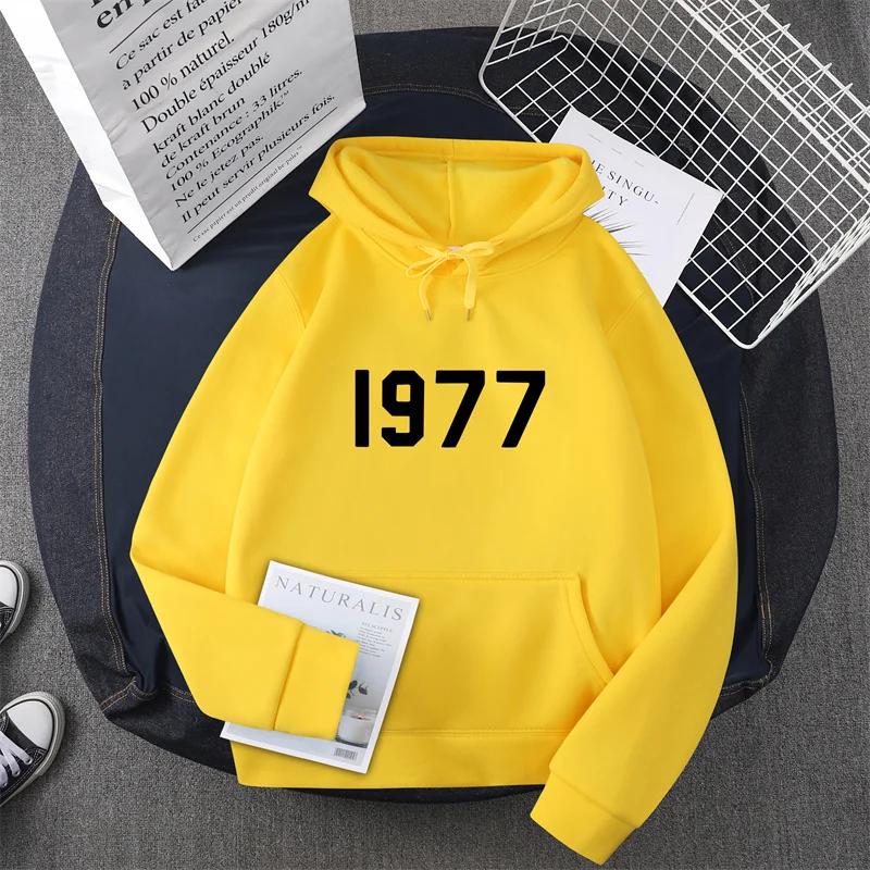 1977 New Men's and Women's Warm Fashion Hoodie Hip Hop Street Brand High Quality Hot Selling Men's and Women's Sports Hoodie