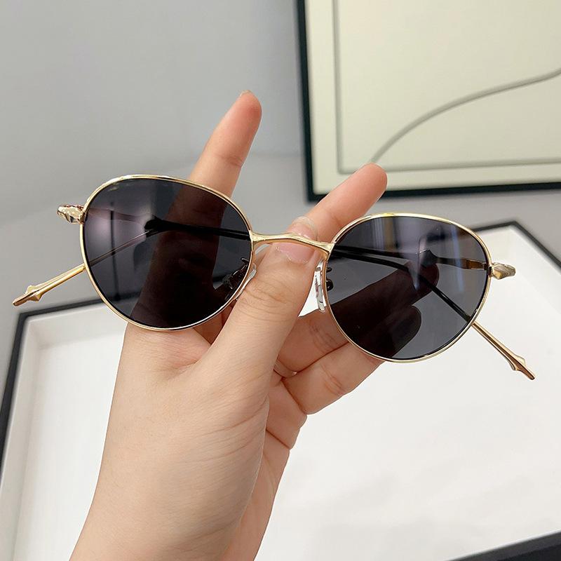 

JYL TS Big Frame Sunglasses Women UV Protection Slimming YH9527 A-9085 темный сланец серый