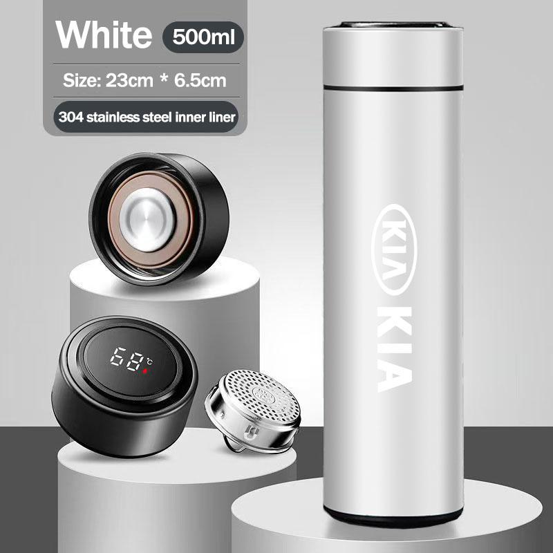Car Logo Thermos Leakproof Cup Portable Bottle Auto Accessories For Kia Sportage Ceed Picanto Rio Niro Morning K7 K5 K8 XCeed K9