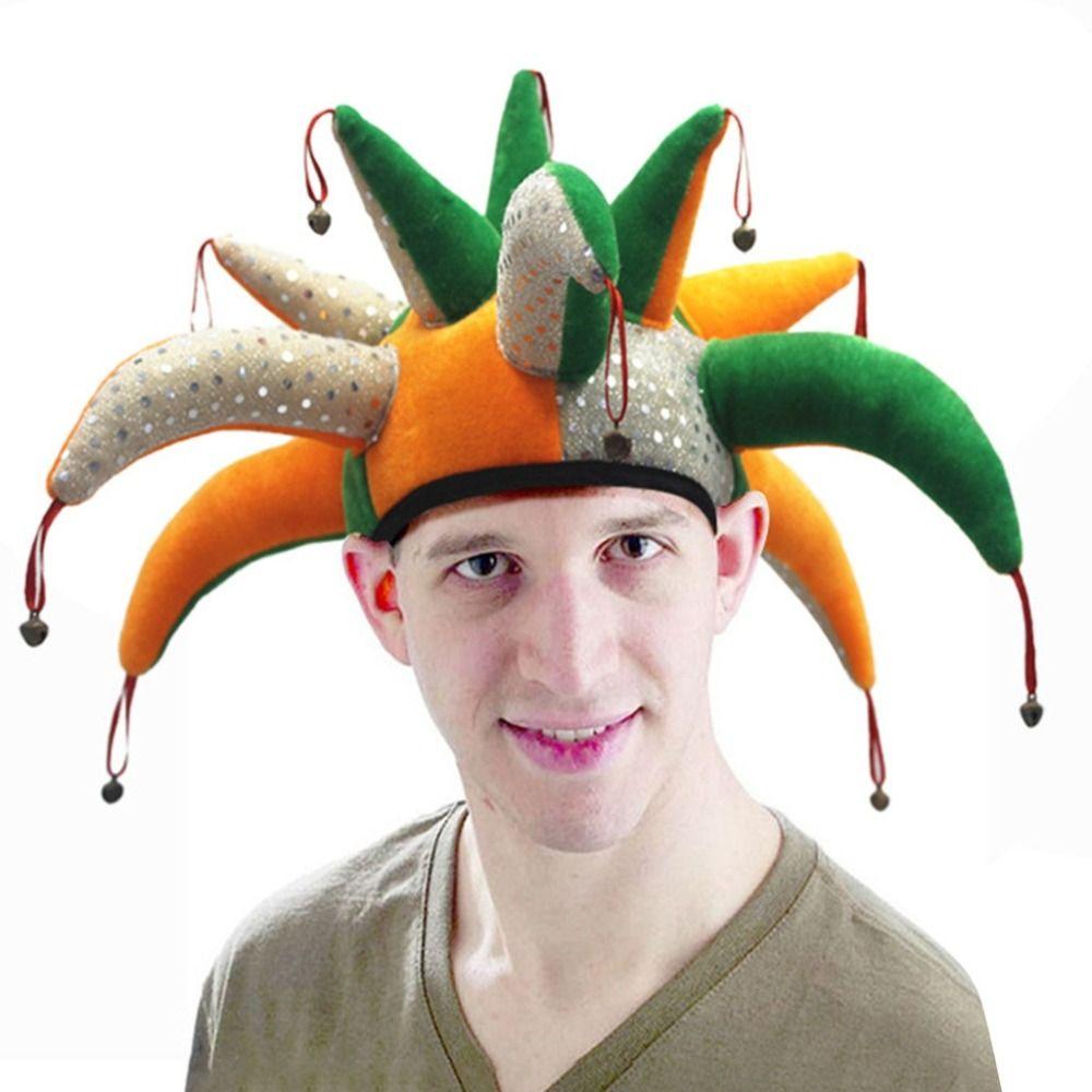 Tentacle Shaped Clown Joker Caps Cool Colourful Carnival Party Hat Clown Hat Men Women