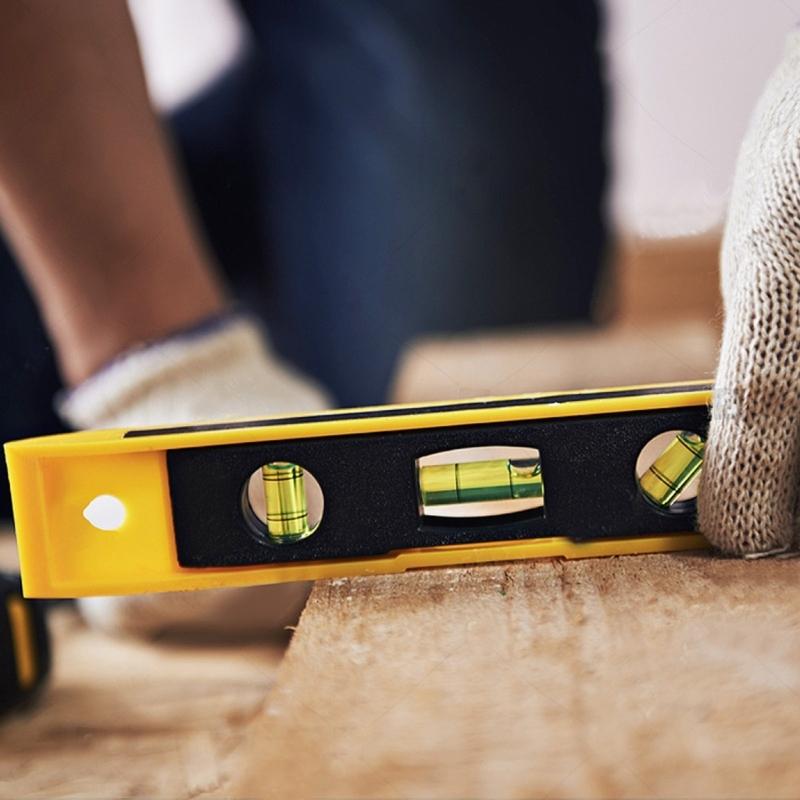 Magnetic Torpedos Level Bubble Level Box Spirits Level Aluminiums Frame 180/90/45 Degree,9inch