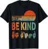 Be Kind Sign Language T Shirts for Women Men Vintage Inspirational Kindness Tees
