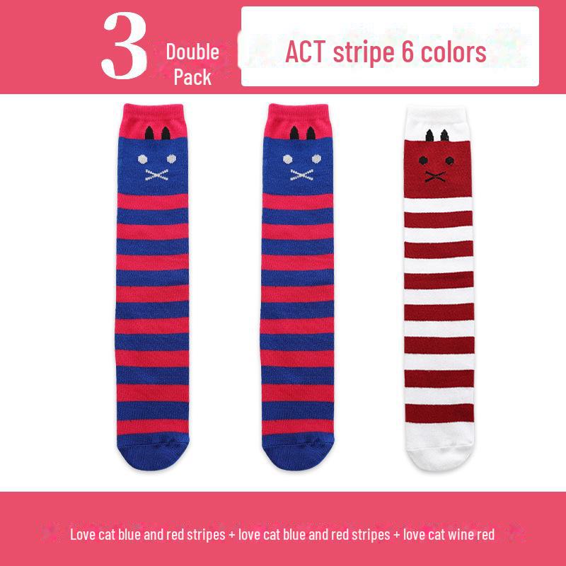 Șosete înalte până la genunchi pentru fete de primăvară și toamnă - șosete de vițel cu tub mijlociu pentru copii și bebeluși