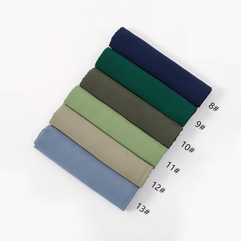 New Medina Silk Chiffon Hijab Scarf For Women Muslim Shawls Headscarf Wraps Poka Chiffon Hijab Haedband Ramadan Islamic Turban