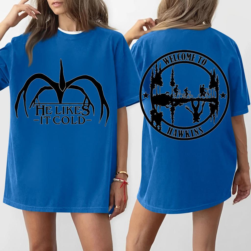 Women's Round Neck Printed Short-sleeved T-shirt Top