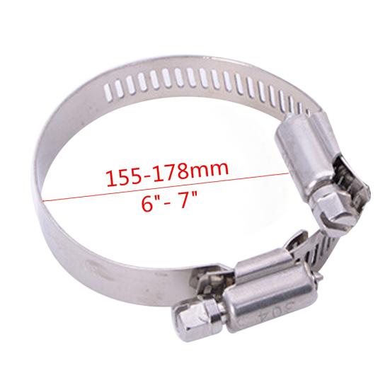 Verstellbare Edelstahl Wasserrohrschelle Schneckengetriebe Schlauch Rundrohrklemme