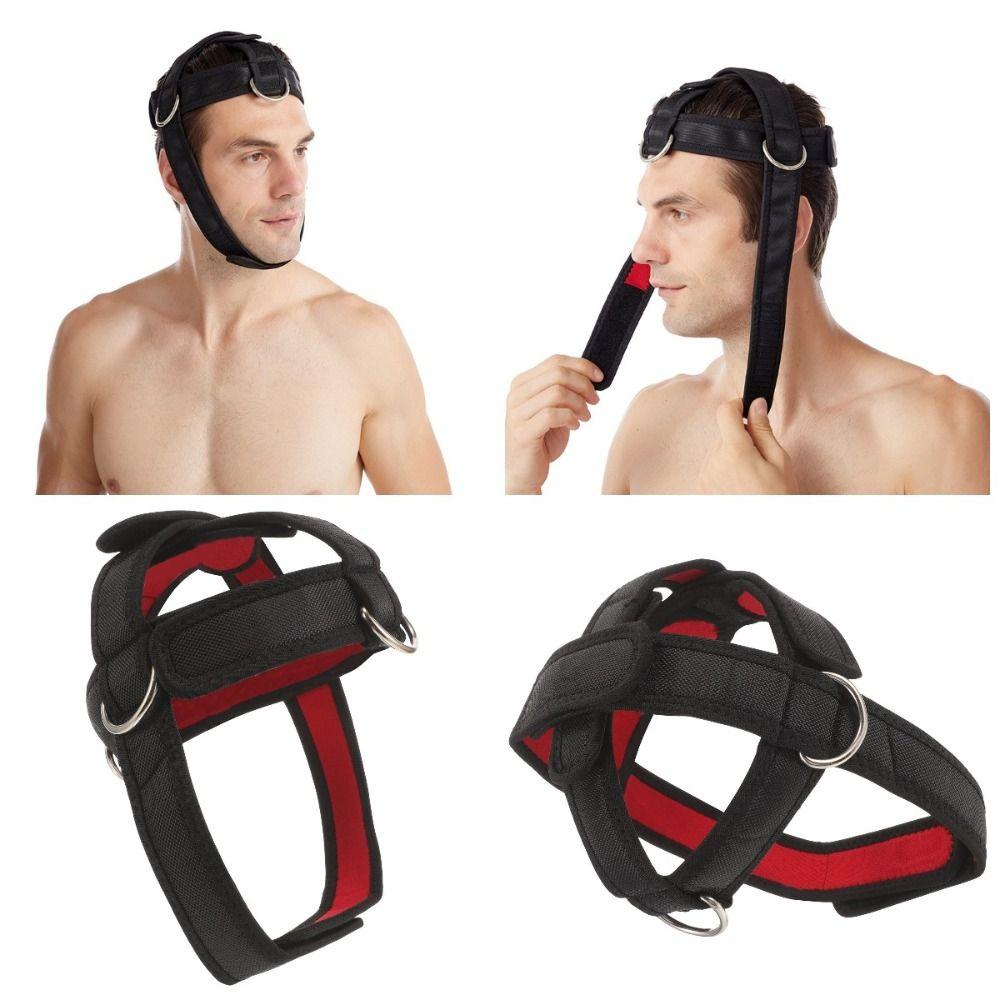 Multifunctional Head and Neck Trainer Band Adjustable Neck Strength Training Strap  Home